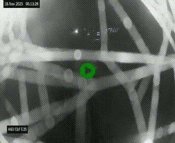 <h2>Webcam autoroute A63 en périphérie de Bordeaux au sud-est de la ville, en provenance du bassin d'Arcachon. Vue orientée vers Bordeaux</h2>