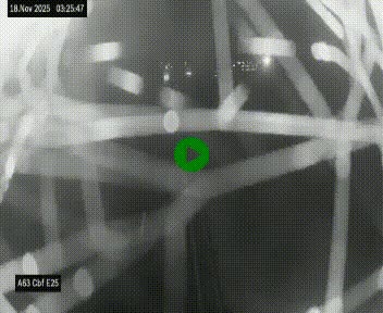 <h2>Webcam autoroute A63 en périphérie de Bordeaux au sud-est de la ville, en provenance du bassin d'Arcachon. Vue orientée vers Bordeaux</h2>