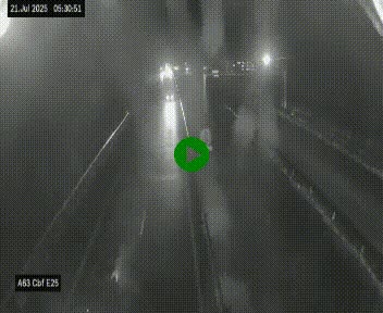 <h2>Webcam autoroute A63 en périphérie de Bordeaux au sud-est de la ville, en provenance du bassin d'Arcachon. Vue orientée vers Bordeaux</h2>