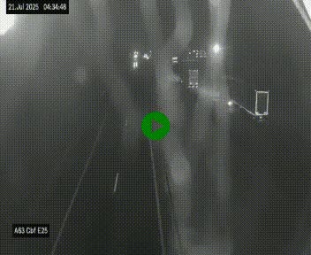 <h2>Webcam autoroute A63 en périphérie de Bordeaux au sud-est de la ville, en provenance du bassin d'Arcachon. Vue orientée vers Bordeaux</h2>