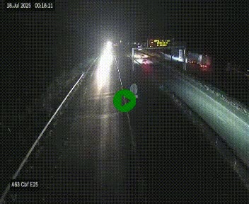 <h2>Webcam autoroute A63 en périphérie de Bordeaux au sud-est de la ville, en provenance du bassin d'Arcachon. Vue orientée vers Bordeaux</h2>