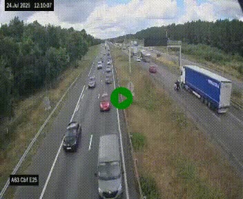 <h2>Webcam autoroute A63 en périphérie de Bordeaux au sud-est de la ville, en provenance du bassin d'Arcachon. Vue orientée vers Bordeaux</h2>