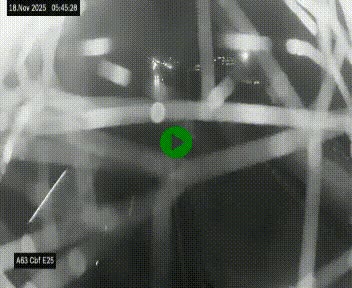 <h2>Webcam autoroute A63 en périphérie de Bordeaux au sud-est de la ville, en provenance du bassin d'Arcachon. Vue orientée vers Bordeaux</h2>