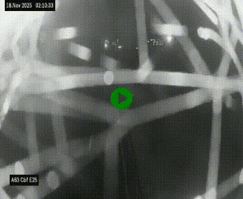 <h2>Webcam autoroute A63 en périphérie de Bordeaux au sud-est de la ville, en provenance du bassin d'Arcachon. Vue orientée vers Bordeaux</h2>