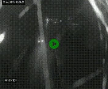 Webcam autoroute A63 en périphérie de Bordeaux au sud-est de la ville, en provenance du bassin d'Arcachon. Vue orientée vers Bordeaux