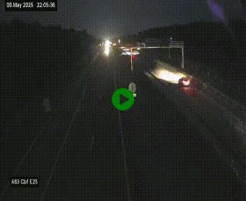 Webcam autoroute A63 en périphérie de Bordeaux au sud-est de la ville, en provenance du bassin d'Arcachon. Vue orientée vers Bordeaux