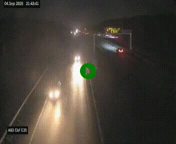 Webcam autoroute A63 en périphérie de Bordeaux au sud-est de la ville, en provenance du bassin d'Arcachon. Vue orientée vers Bordeaux