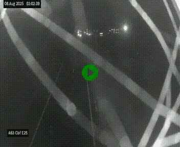 Webcam autoroute A63 en périphérie de Bordeaux au sud-est de la ville, en provenance du bassin d'Arcachon. Vue orientée vers Bordeaux