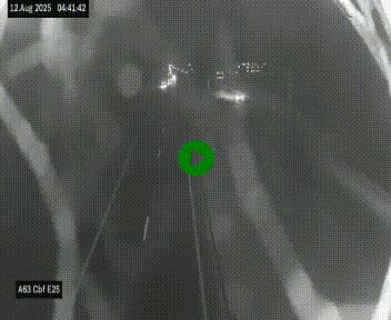 Webcam autoroute A63 en périphérie de Bordeaux au sud-est de la ville, en provenance du bassin d'Arcachon. Vue orientée vers Bordeaux