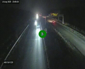 Webcam autoroute A63 en périphérie de Bordeaux au sud-est de la ville, en provenance du bassin d'Arcachon. Vue orientée vers Bordeaux