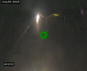 Webcam autoroute A63 en périphérie de Bordeaux au sud-est de la ville, en provenance du bassin d'Arcachon. Vue orientée vers Bordeaux