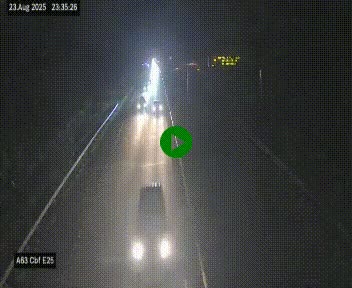 Webcam autoroute A63 en périphérie de Bordeaux au sud-est de la ville, en provenance du bassin d'Arcachon. Vue orientée vers Bordeaux