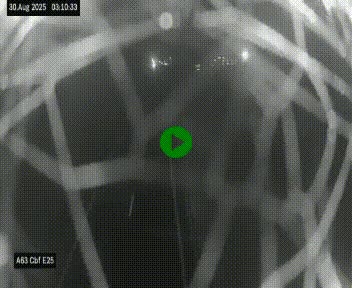 Webcam autoroute A63 en périphérie de Bordeaux au sud-est de la ville, en provenance du bassin d'Arcachon. Vue orientée vers Bordeaux
