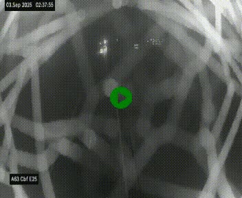 Webcam autoroute A63 en périphérie de Bordeaux au sud-est de la ville, en provenance du bassin d'Arcachon. Vue orientée vers Bordeaux