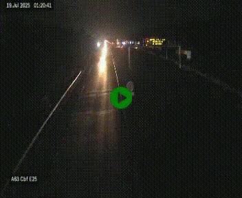 <h2>Webcam autoroute A63 en périphérie de Bordeaux au sud-est de la ville, en provenance du bassin d'Arcachon. Vue orientée vers Bordeaux</h2>