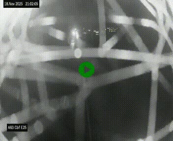 <h2>Webcam autoroute A63 en périphérie de Bordeaux au sud-est de la ville, en provenance du bassin d'Arcachon. Vue orientée vers Bordeaux</h2>