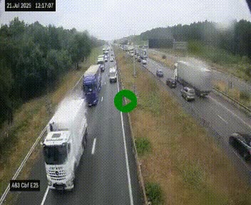 <h2>Webcam autoroute A63 en périphérie de Bordeaux au sud-est de la ville, en provenance du bassin d'Arcachon. Vue orientée vers Bordeaux</h2>