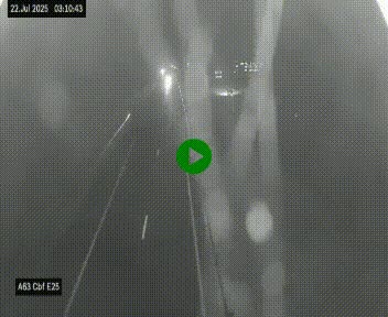 <h2>Webcam autoroute A63 en périphérie de Bordeaux au sud-est de la ville, en provenance du bassin d'Arcachon. Vue orientée vers Bordeaux</h2>