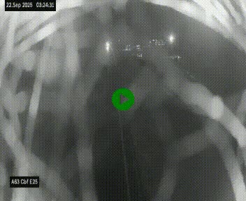 <h2>Webcam autoroute A63 en périphérie de Bordeaux au sud-est de la ville, en provenance du bassin d'Arcachon. Vue orientée vers Bordeaux</h2>