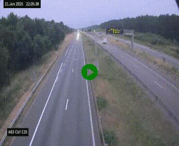 <h2>Webcam autoroute A63 en périphérie de Bordeaux au sud-est de la ville, en provenance du bassin d'Arcachon. Vue orientée vers Bordeaux</h2>