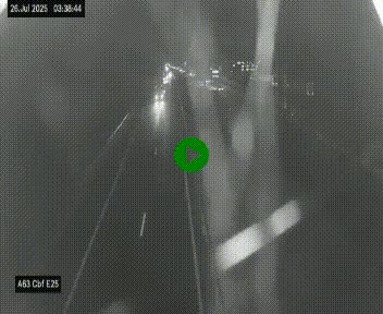 <h2>Webcam autoroute A63 en périphérie de Bordeaux au sud-est de la ville, en provenance du bassin d'Arcachon. Vue orientée vers Bordeaux</h2>