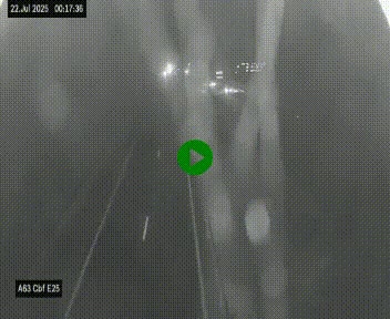 <h2>Webcam autoroute A63 en périphérie de Bordeaux au sud-est de la ville, en provenance du bassin d'Arcachon. Vue orientée vers Bordeaux</h2>