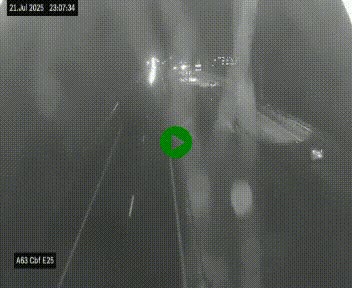 <h2>Webcam autoroute A63 en périphérie de Bordeaux au sud-est de la ville, en provenance du bassin d'Arcachon. Vue orientée vers Bordeaux</h2>