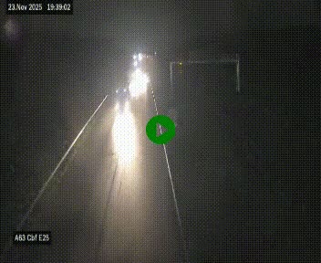 <h2>Webcam autoroute A63 en périphérie de Bordeaux au sud-est de la ville, en provenance du bassin d'Arcachon. Vue orientée vers Bordeaux</h2>