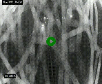 <h2>Webcam autoroute A63 en périphérie de Bordeaux au sud-est de la ville, en provenance du bassin d'Arcachon. Vue orientée vers Bordeaux</h2>