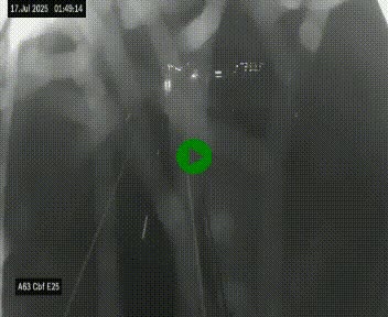 <h2>Webcam autoroute A63 en périphérie de Bordeaux au sud-est de la ville, en provenance du bassin d'Arcachon. Vue orientée vers Bordeaux</h2>