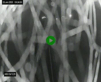 <h2>Webcam autoroute A63 en périphérie de Bordeaux au sud-est de la ville, en provenance du bassin d'Arcachon. Vue orientée vers Bordeaux</h2>
