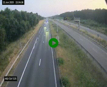 <h2>Webcam autoroute A63 en périphérie de Bordeaux au sud-est de la ville, en provenance du bassin d'Arcachon. Vue orientée vers Bordeaux</h2>