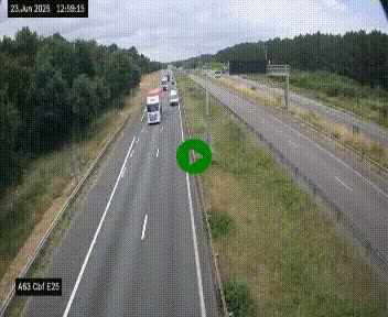 <h2>Webcam autoroute A63 en périphérie de Bordeaux au sud-est de la ville, en provenance du bassin d'Arcachon. Vue orientée vers Bordeaux</h2>