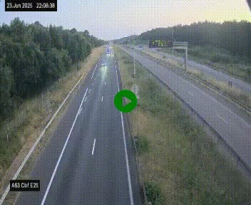 <h2>Webcam autoroute A63 en périphérie de Bordeaux au sud-est de la ville, en provenance du bassin d'Arcachon. Vue orientée vers Bordeaux</h2>