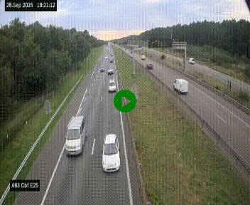 <h2>Webcam autoroute A63 en périphérie de Bordeaux au sud-est de la ville, en provenance du bassin d'Arcachon. Vue orientée vers Bordeaux</h2>