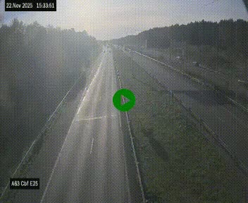 <h2>Webcam autoroute A63 en périphérie de Bordeaux au sud-est de la ville, en provenance du bassin d'Arcachon. Vue orientée vers Bordeaux</h2>