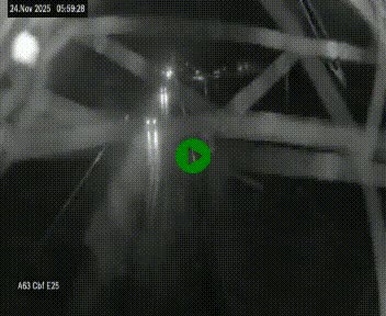 <h2>Webcam autoroute A63 en périphérie de Bordeaux au sud-est de la ville, en provenance du bassin d'Arcachon. Vue orientée vers Bordeaux</h2>