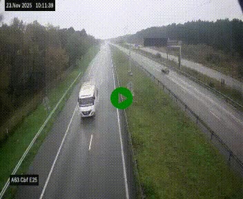 <h2>Webcam autoroute A63 en périphérie de Bordeaux au sud-est de la ville, en provenance du bassin d'Arcachon. Vue orientée vers Bordeaux</h2>