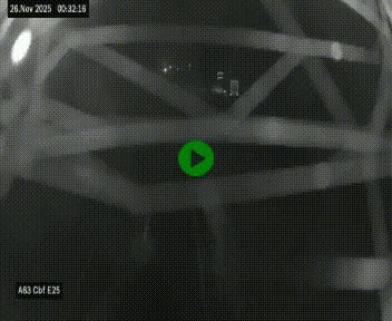 <h2>Webcam autoroute A63 en périphérie de Bordeaux au sud-est de la ville, en provenance du bassin d'Arcachon. Vue orientée vers Bordeaux</h2>