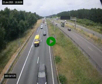 <h2>Webcam autoroute A63 en périphérie de Bordeaux au sud-est de la ville, en provenance du bassin d'Arcachon. Vue orientée vers Bordeaux</h2>