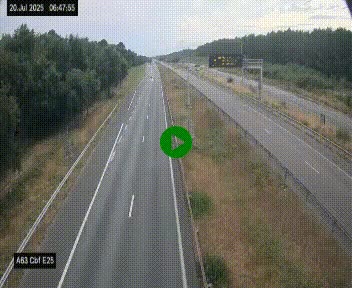<h2>Webcam autoroute A63 en périphérie de Bordeaux au sud-est de la ville, en provenance du bassin d'Arcachon. Vue orientée vers Bordeaux</h2>