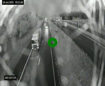 <h2>Webcam autoroute A63 en périphérie de Bordeaux au sud-est de la ville, en provenance du bassin d'Arcachon. Vue orientée vers Bordeaux</h2>