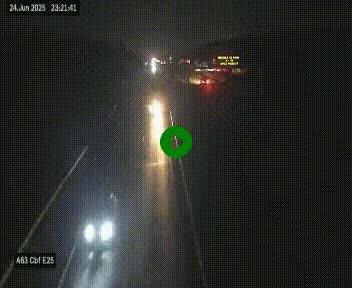 <h2>Webcam autoroute A63 en périphérie de Bordeaux au sud-est de la ville, en provenance du bassin d'Arcachon. Vue orientée vers Bordeaux</h2>