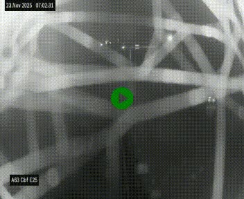 <h2>Webcam autoroute A63 en périphérie de Bordeaux au sud-est de la ville, en provenance du bassin d'Arcachon. Vue orientée vers Bordeaux</h2>