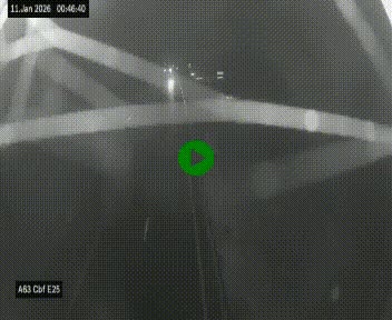 <h2>Webcam autoroute A63 en périphérie de Bordeaux au sud-est de la ville, en provenance du bassin d'Arcachon. Vue orientée vers Bordeaux</h2>