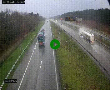 <h2>Webcam autoroute A63 en périphérie de Bordeaux au sud-est de la ville, en provenance du bassin d'Arcachon. Vue orientée vers Bordeaux</h2>