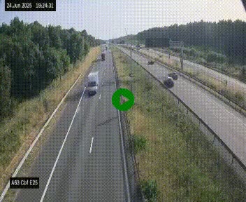 <h2>Webcam autoroute A63 en périphérie de Bordeaux au sud-est de la ville, en provenance du bassin d'Arcachon. Vue orientée vers Bordeaux</h2>