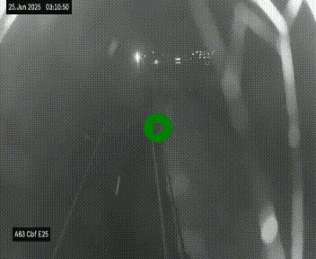 <h2>Webcam autoroute A63 en périphérie de Bordeaux au sud-est de la ville, en provenance du bassin d'Arcachon. Vue orientée vers Bordeaux</h2>