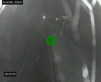 <h2>Webcam autoroute A63 en périphérie de Bordeaux au sud-est de la ville, en provenance du bassin d'Arcachon. Vue orientée vers Bordeaux</h2>
