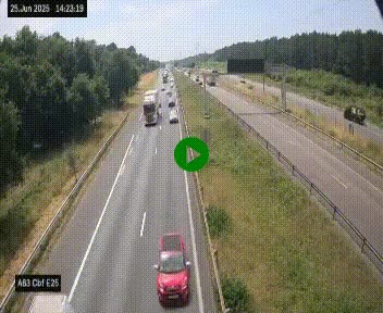 <h2>Webcam autoroute A63 en périphérie de Bordeaux au sud-est de la ville, en provenance du bassin d'Arcachon. Vue orientée vers Bordeaux</h2>